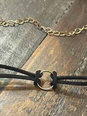 Suede O Ring Choker